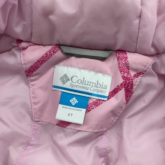 Columbia Kids Pink Patterned Puffer Jacket - Picture 10 of 13